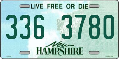NH license plate 3363780