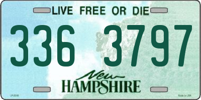 NH license plate 3363797