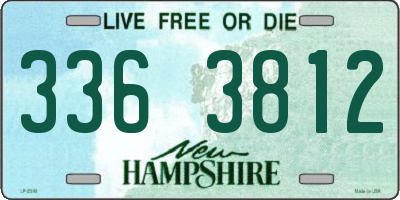 NH license plate 3363812