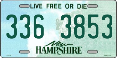 NH license plate 3363853