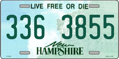 NH license plate 3363855