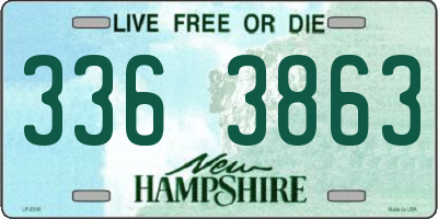 NH license plate 3363863
