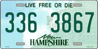 NH license plate 3363867