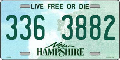 NH license plate 3363882