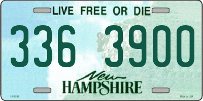 NH license plate 3363900