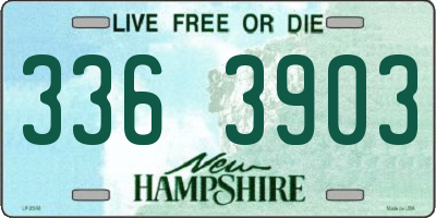 NH license plate 3363903