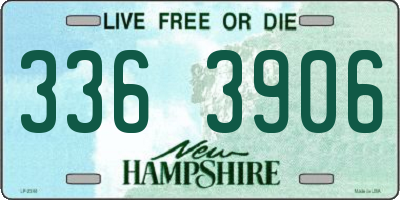 NH license plate 3363906