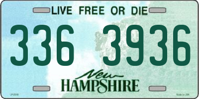 NH license plate 3363936