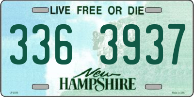 NH license plate 3363937