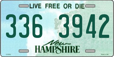 NH license plate 3363942