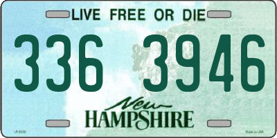 NH license plate 3363946