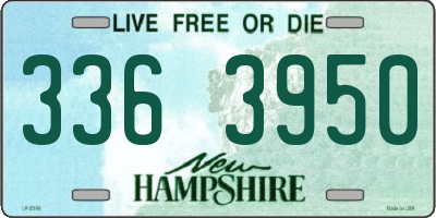 NH license plate 3363950