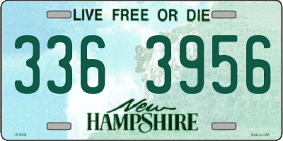NH license plate 3363956