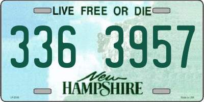 NH license plate 3363957