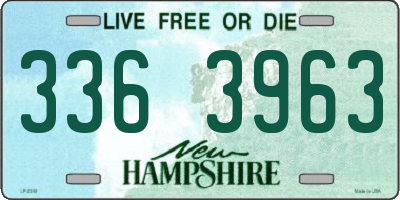 NH license plate 3363963