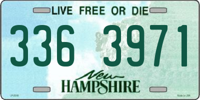NH license plate 3363971