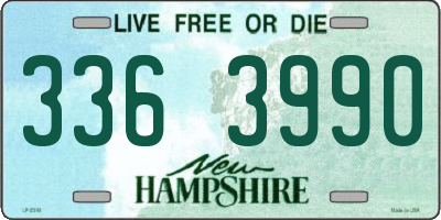 NH license plate 3363990