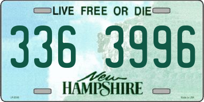 NH license plate 3363996