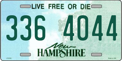 NH license plate 3364044