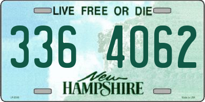 NH license plate 3364062