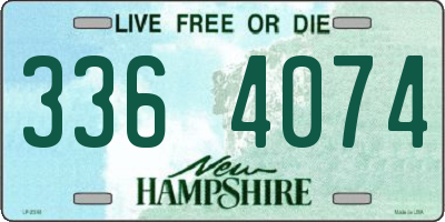 NH license plate 3364074