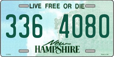 NH license plate 3364080