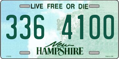 NH license plate 3364100