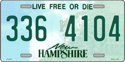 NH license plate 3364104