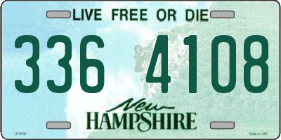 NH license plate 3364108