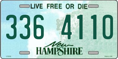 NH license plate 3364110