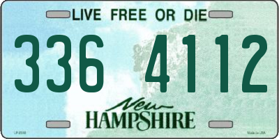 NH license plate 3364112