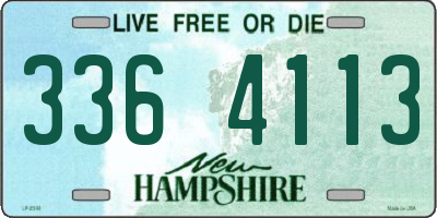 NH license plate 3364113