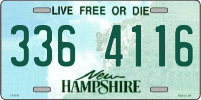 NH license plate 3364116