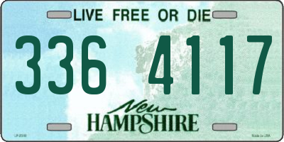 NH license plate 3364117