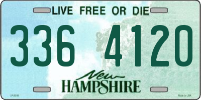 NH license plate 3364120