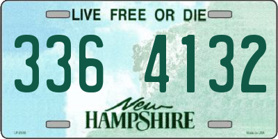 NH license plate 3364132