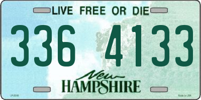 NH license plate 3364133