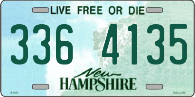 NH license plate 3364135