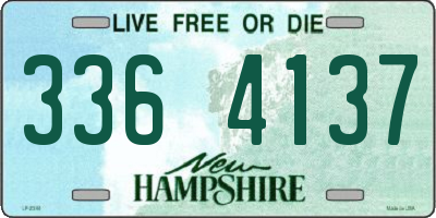 NH license plate 3364137