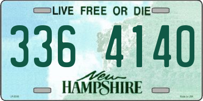 NH license plate 3364140