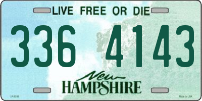 NH license plate 3364143