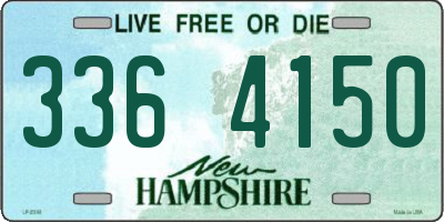 NH license plate 3364150