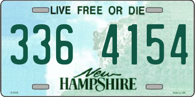 NH license plate 3364154