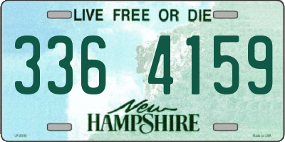 NH license plate 3364159