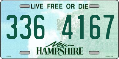 NH license plate 3364167