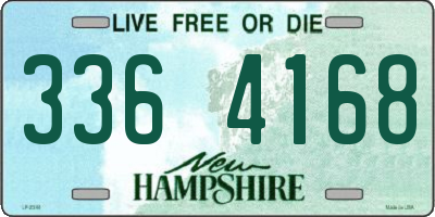 NH license plate 3364168