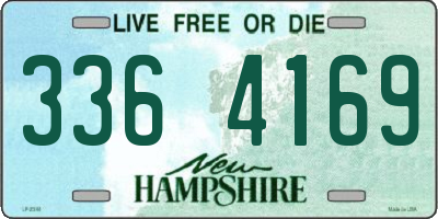 NH license plate 3364169