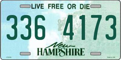 NH license plate 3364173