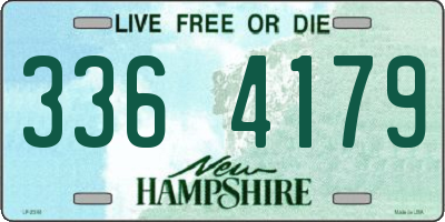 NH license plate 3364179