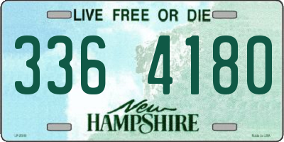 NH license plate 3364180